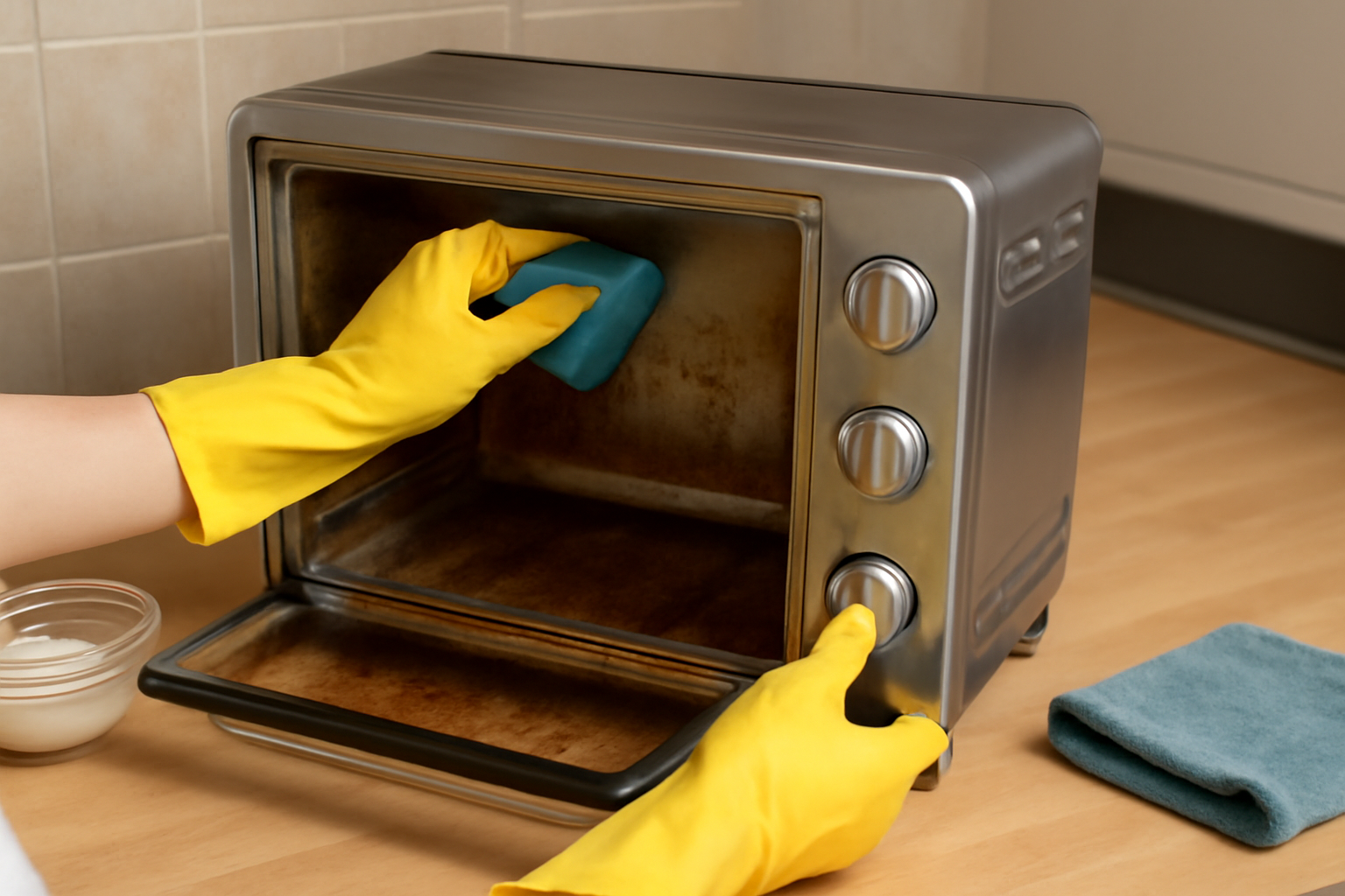 how to clean a toaster oven in just 5 easy steps